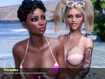 TimeStamp - день 6 - пляжная вечеринка с Veronica, она такая возбужденная