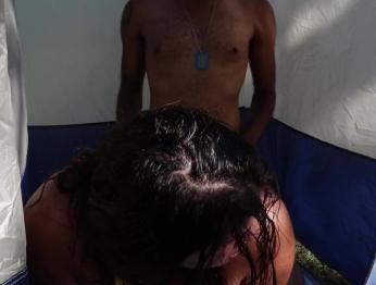 Majiik Montana наполняет Breana Khalo спермой после того, как она умоляет о кримпае