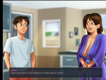 Summertime Saga - Трахни Рокси в шкафчике - Диана играет со мной под столом